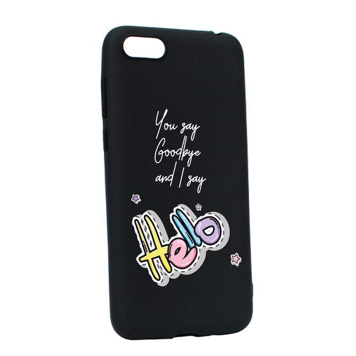 Husa Silicon Compatibila Cu Apple iPhone SE 2020, Say Hello, rezistenta la uzura, B 148