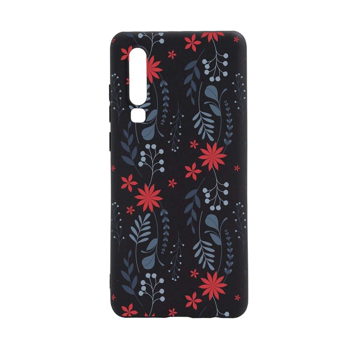 Husa Silicon Compatibila Cu Samsung Galaxy A70 / A70s, Flowers Art, rezistenta la uzura, B 155
