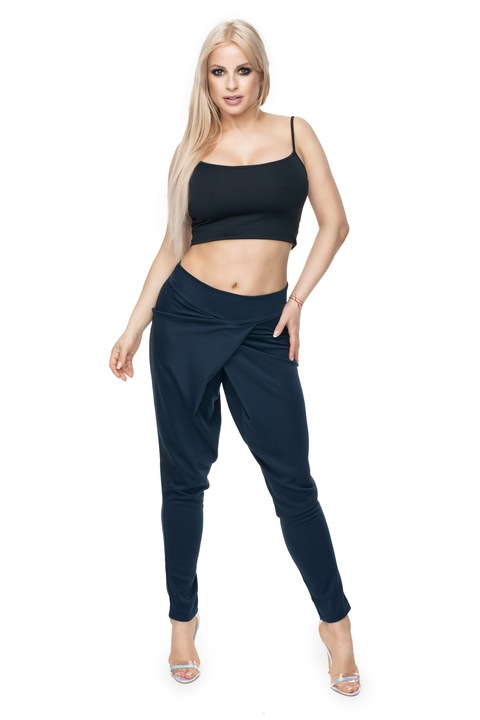 PeeKaBoo Női nadrág, viszkóz, sötétkék, egy méret