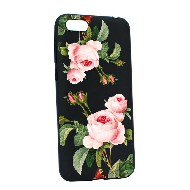 Husa Silicon Compatibila Cu Apple iPhone SE 2020, Rose, rezistenta la uzura, B 172