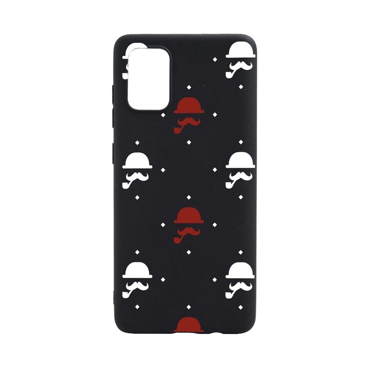 Husa Silicon Compatibila Cu Oppo A16, Mustache, rezistenta la uzura, B 180