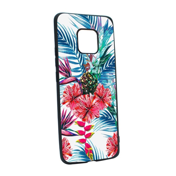 Husa Silicon Compatibila Cu Xiaomi Redmi Note 9S, Tropical, Ananas, rezistenta la uzura, B 221