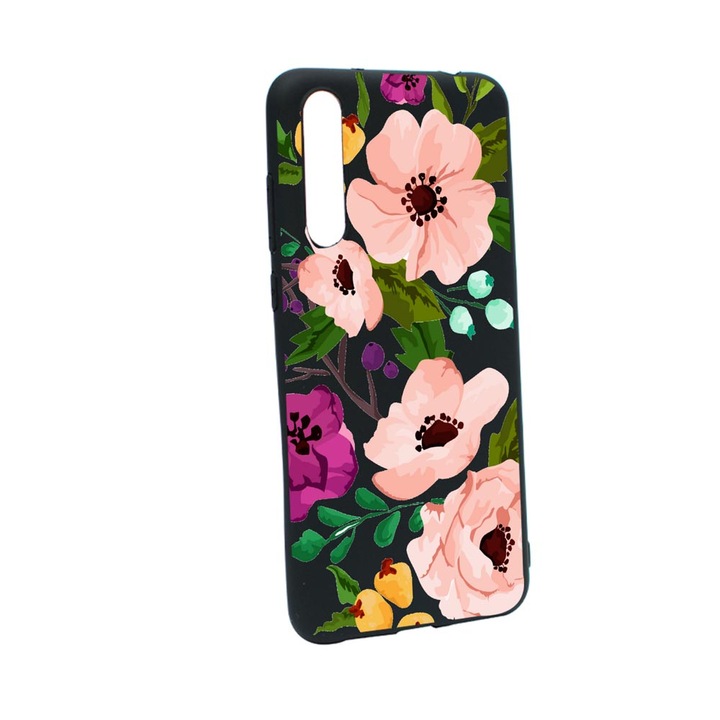 Силиконов калъф Unique за Samsung Galaxy A50 / A50s, Pastel Flowers, B 629