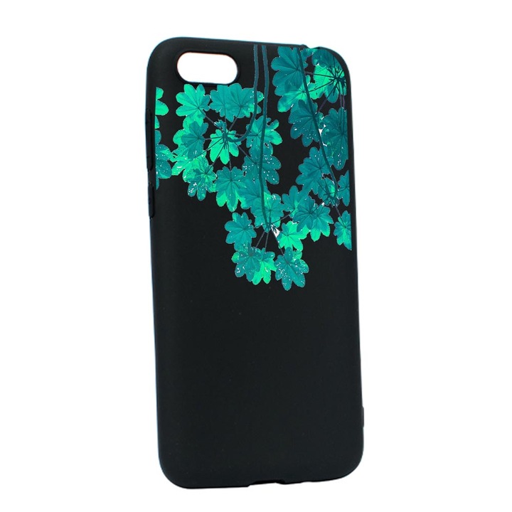 Husa Silicon Compatibila Cu Apple iPhone SE 2020, Green Forest, rezistenta la uzura, B 682