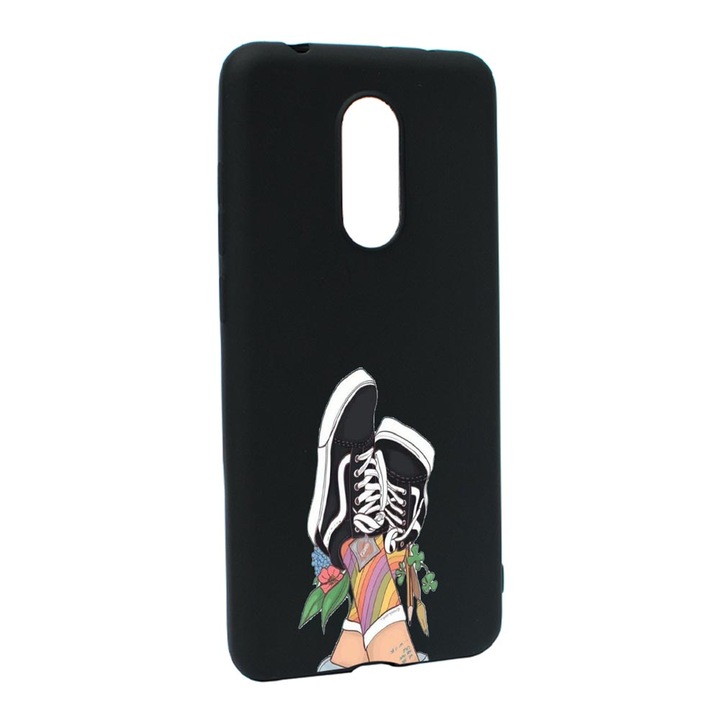 Силиконов калъф Unique за Xiaomi Mi 9T, Vans - Gym Shoes, Negru, B 600