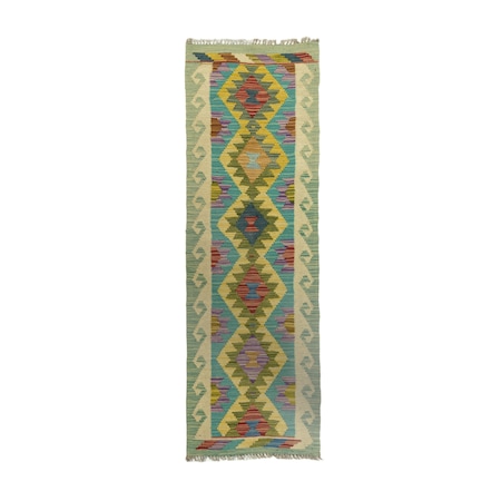 Covor Kilim, Lucrat manual, Lana, 171x51cm, Multicolor