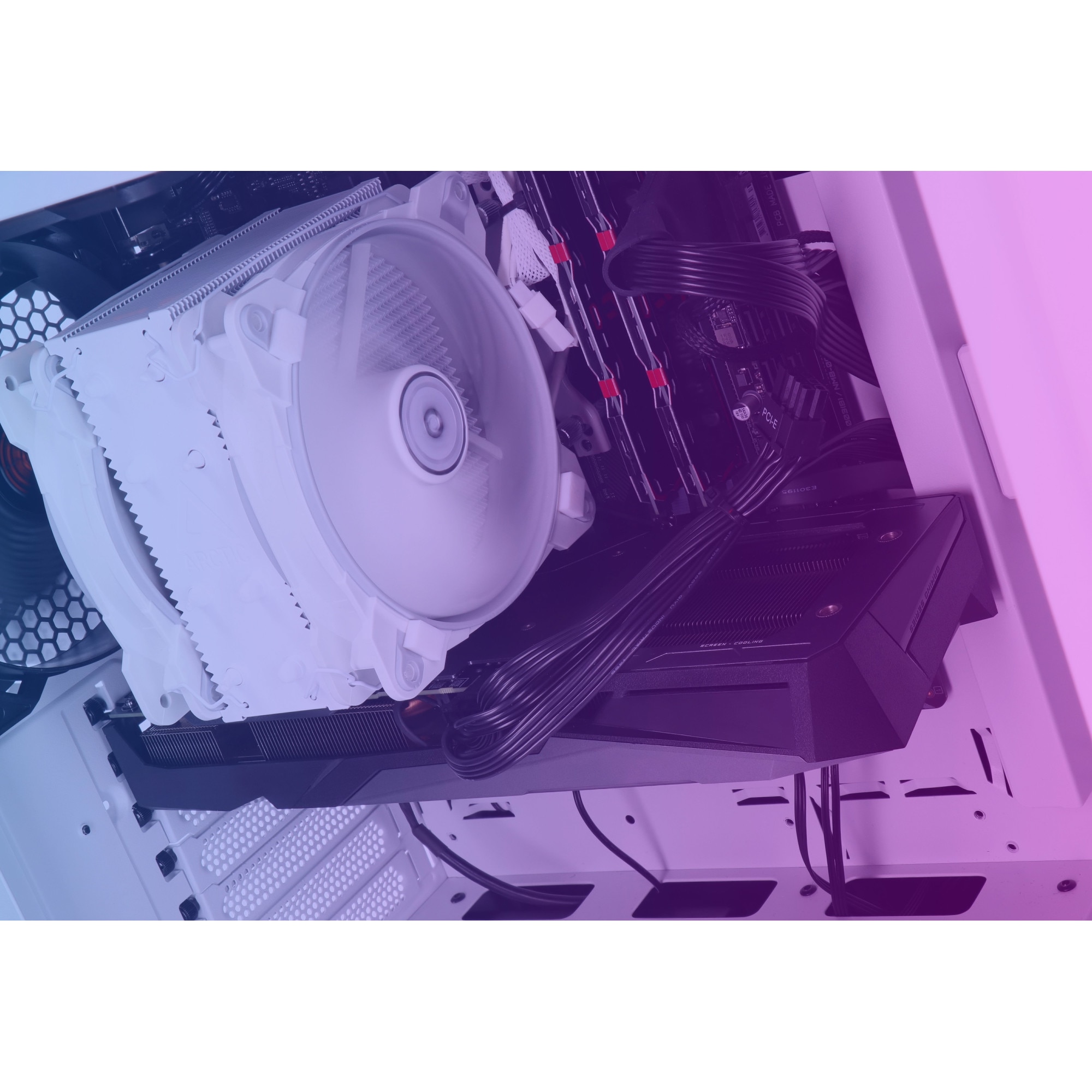 Desktop PC Game X G500 White Core I5 11600K 16 GB Radeon RX 6700 XT