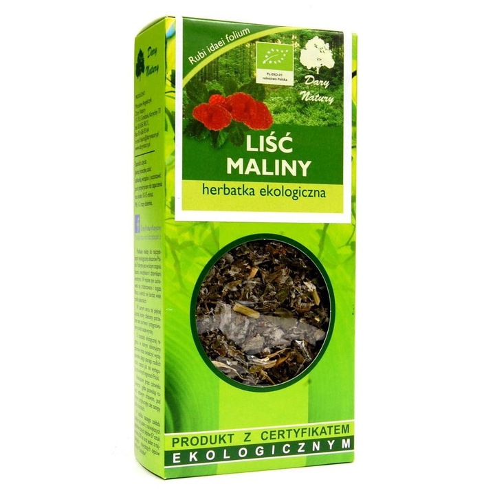 Dary Natury bio málnalevél tea, 25 g
