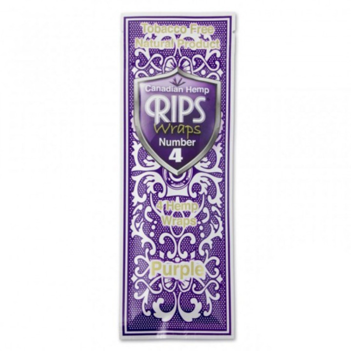 Set 4 foite Wraps No. 4, Rips, Tip Blunt, Purple