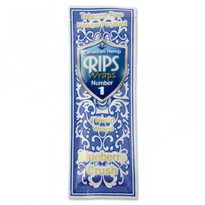 Set 4 foite Wraps No. 1, Rips, Tip Blunt, Blueberry Crush