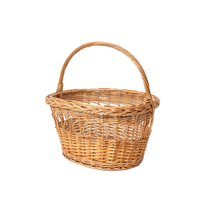 Плетена кошница за пазаруване, 42x31x40 см / 1452-1