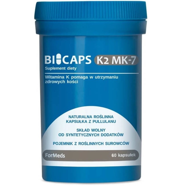 Supliment alimentar Bicaps Vitamina K2 MK-7, ForMeds, 60 capsule