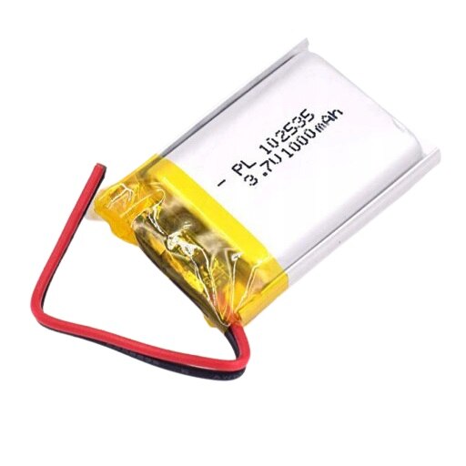 Batterie LiPo InnCraft 1000mAh 3.7V - Dimensions 40x30x10mm, Connecteur Molex 1.25mm, Pour Projets électroniques