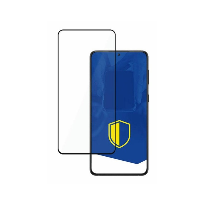 Folie Nano 3mk Flexible Glass Max, Compatibil Cu Samsung Galaxy S22+ Plus, Transparenta Cu Margine Neagra