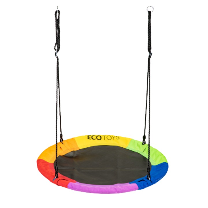 Leagan de gradina, Ecotoys, 100 cm, Multicolor