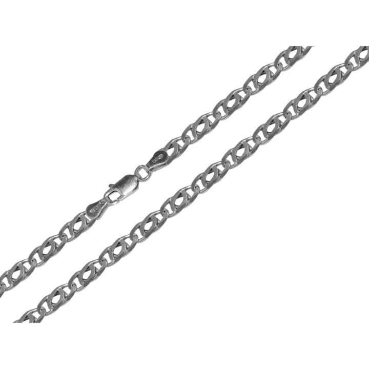 Nyújtott charles ezüst nyaklánc ródiummal 45 cm