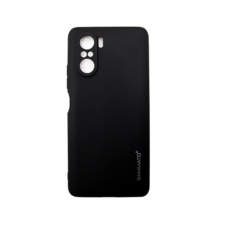 Силиконов калъф SAMMATO Clear за Xiaomi Mi 11i(5G) Poco F3, гръб, черен