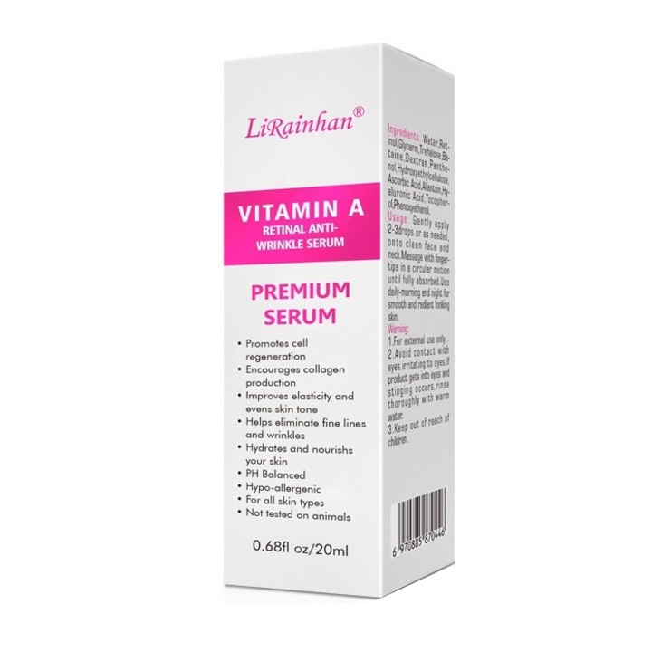 Öregedésgátló szérum A-vitaminnal, LiRainhan 20 ml
