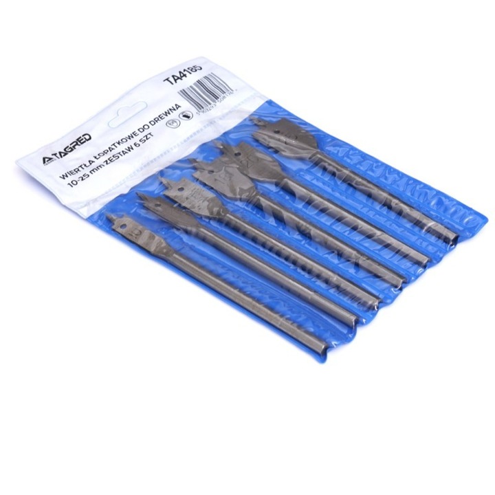 Set 6 burghii pentru lemn, Tagred, 10, 12, 16, 18, 20 si 25 mm