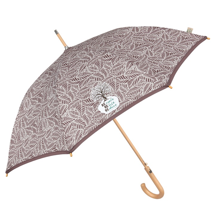 Дамски автоматичен чадър Perletti Green 19114, Брик