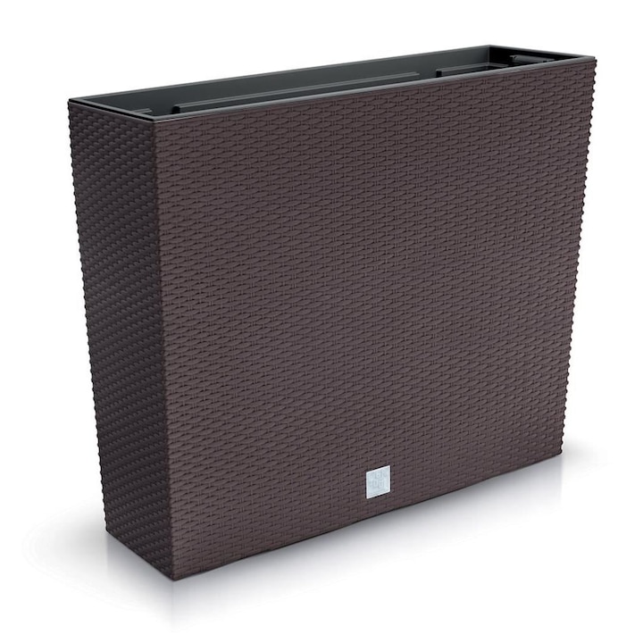 Саксия Prosperplast Rato Case, Декоративна, Имитация на ратан, Кафяв, 58x18x49,8 см