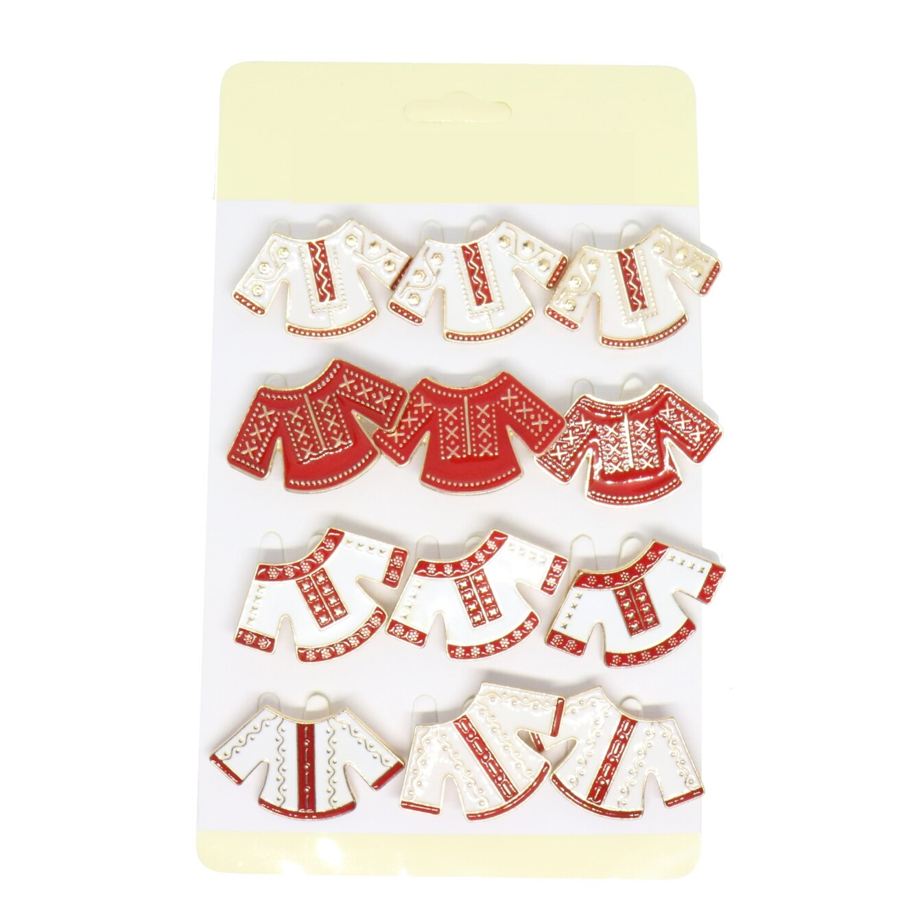Decay cover Pull out Set 12 Martisor tip insigna, Ie - bluza costume traditionale romanesti -  Krista® - eMAG.ro