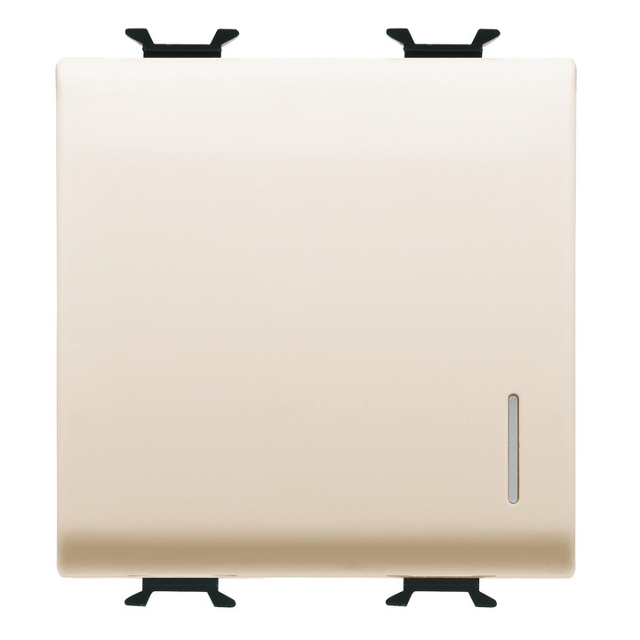 Intrerupator iluminabil 2M 16A Gewiss Chorus Ivory GW11032