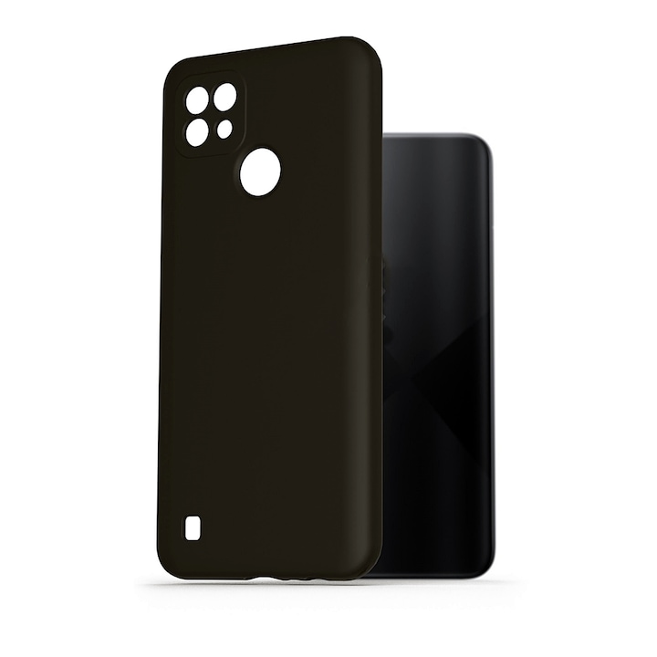 Telefontok Realme C21 - fekete szilikon tok