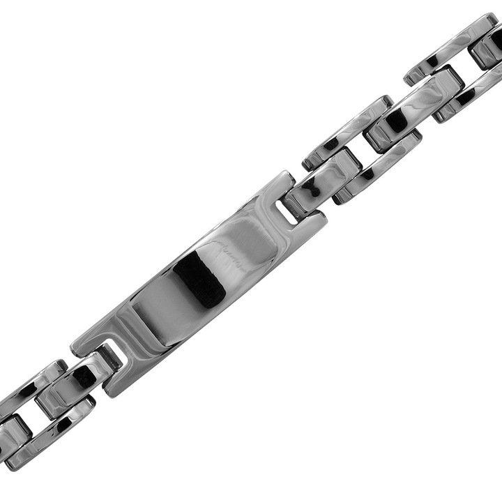 Nemesacél lapbetétes karkötő