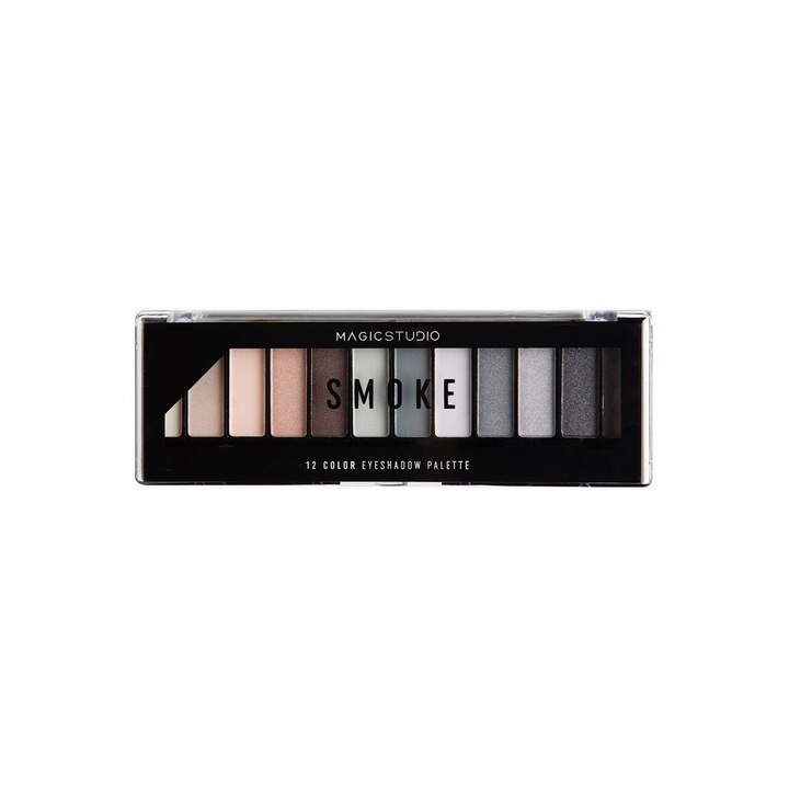 Paleta de farduri Versatile, cu 12 culori, Smokey, Magic Studio MS240120S