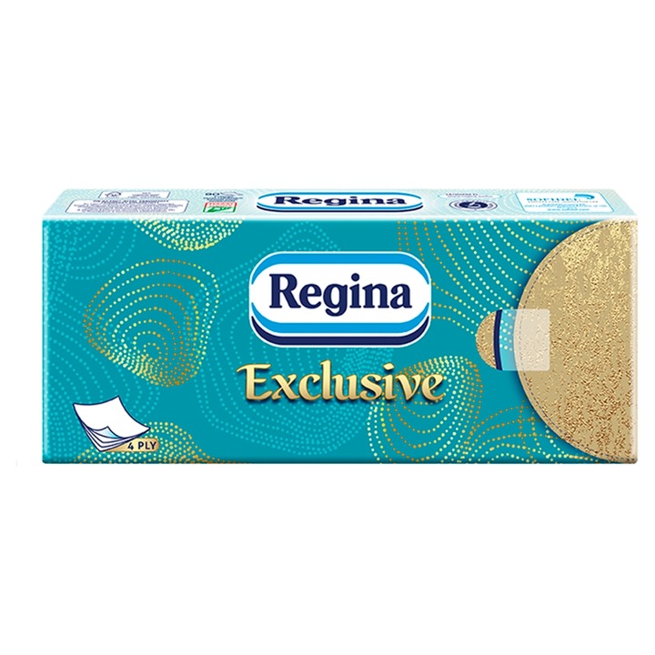 Regina Exclusive 4 rétegű papír zsebkendő, 90db