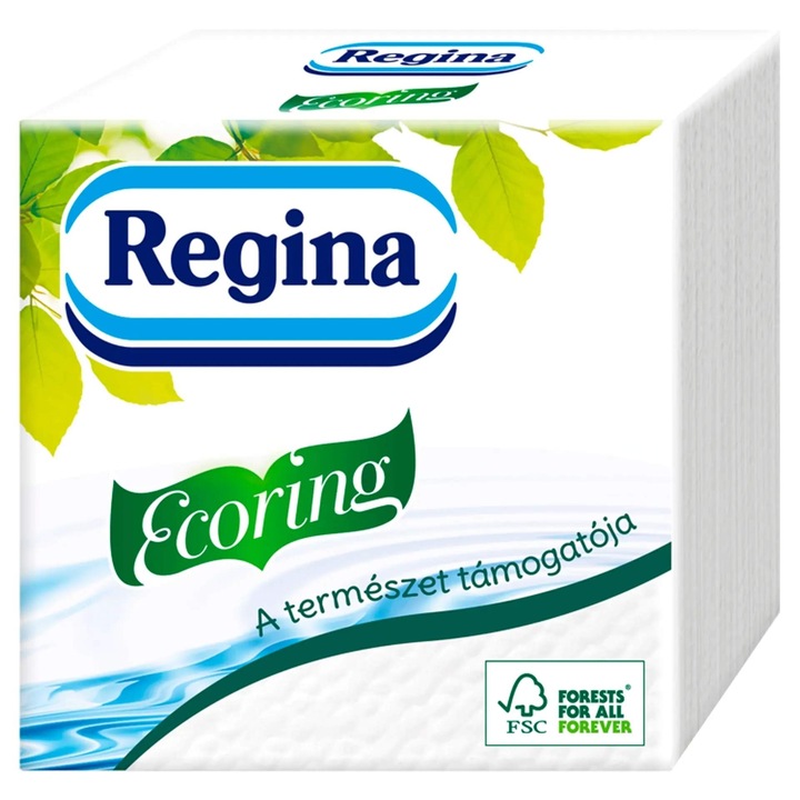 Regina Ecoring 1 rétegű szalvéta, 60db