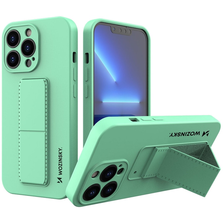 ΠΠ°Π»ΡΡ Wozinsky Kickstand, ΡΡΡ ΡΡΠΎΠΉΠΊΠ°, Π·Π° iPhone 13 mini, Π·Π΅Π»Π΅Π½, ΠΌΠ΅Π½ΡΠΎΠ²