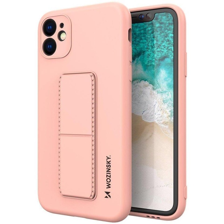 Калъф Wozinsky Kickstand, със стойка, за Samsung Galaxy A52s 5G / A52 5G / A52 4G, розов