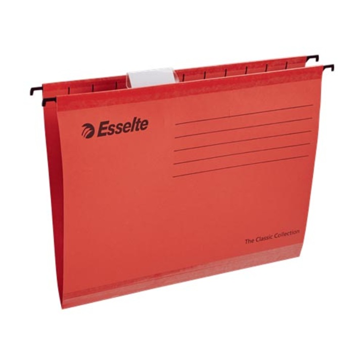 Папка Esselte, Висяща, Рециклиран картон, A4, Classic, Червен