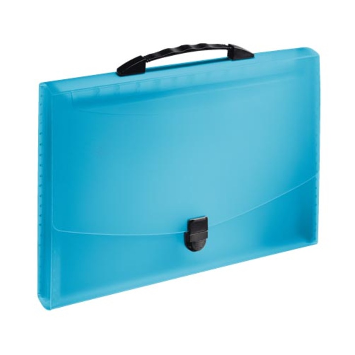 Geanta acordeon Esselte, A4, PP, 12 compartimente, Vivida, albastru