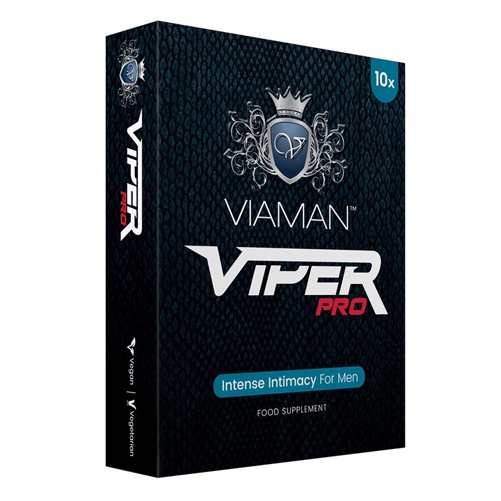 Viaman VIPER PRO szexuális teljesítményt javító kapszula, 10 kapszula