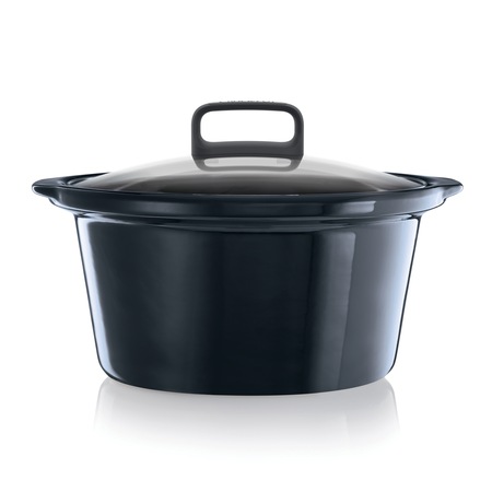 Slow cooker Crock-Pot CSC028X-DIM Stainless Steel, 3.5L, 210 W, Functie Pastrare la cald, Vas ceramica detasabil, 3 ustensile de gatit