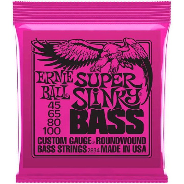 Set Corzi Bass Electric, Ernie Ball Super Slinky Bass 2834, 45-100