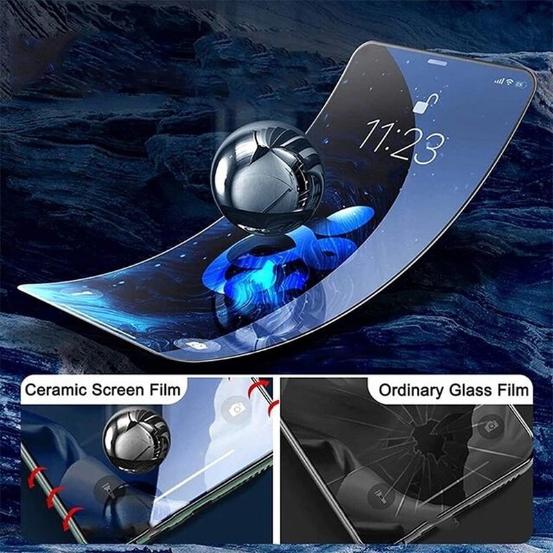 Folie Sticla Flexibila pentru Samsung Galaxy S21 FE, Protectie Ceramica, Anti-Broken Glass Membrane, Protection Tech, Negru
