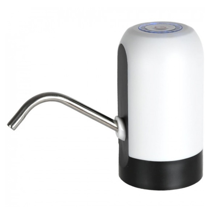 Диспенсър за вода Iskobob, Автоматична мини електрическа помпа, USB, бял