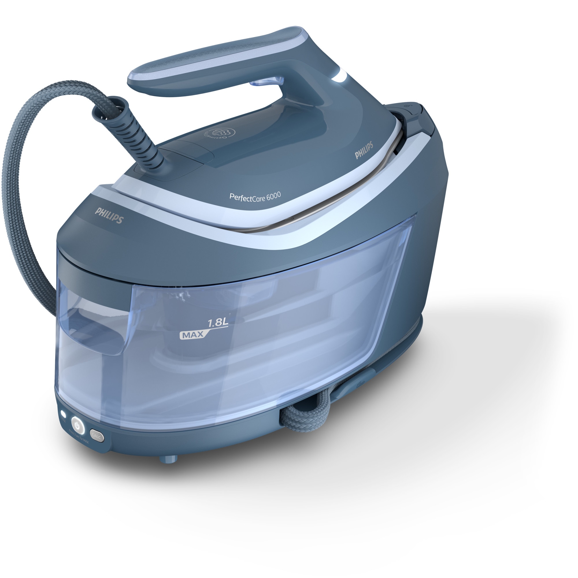 Statie de calcat cu abur, PerfectCare Seria 6000, talpa ceramica 8 bari 2400 W, Philips, PSG6042/20