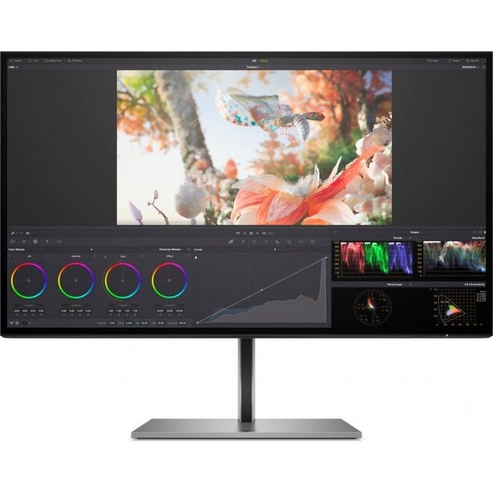 Monitor HP 1A9C9AA, 2560 x 1440 WQHD, 16:9, 25", 60 Hz, 14 ms, DisplayPort x2 HDMI x1 USB-C x2, G osztály