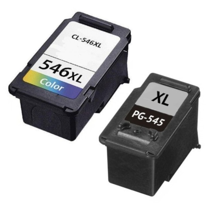 Set 2 cartuse compatibile CANON PG-545xl si CL-546xl, negru si color