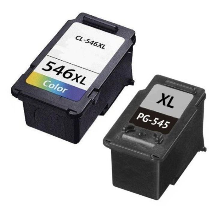 Комплект съвместими/неоригинални мастилени касети за употреба в принтери CANON, PG-545xl, CL-546xl, 2 броя, черни