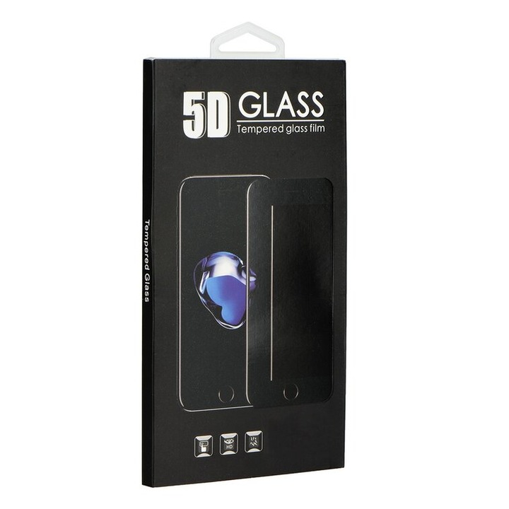 Стъклен протектор за Samsung Galaxy A42 5G, 5D, Full Glue, Черен