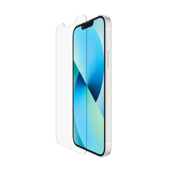 Стъклен протектор, Belkin SCREEN FORCE Ultra Glass, Antimicrobial за iPhone 13 и13 Pro