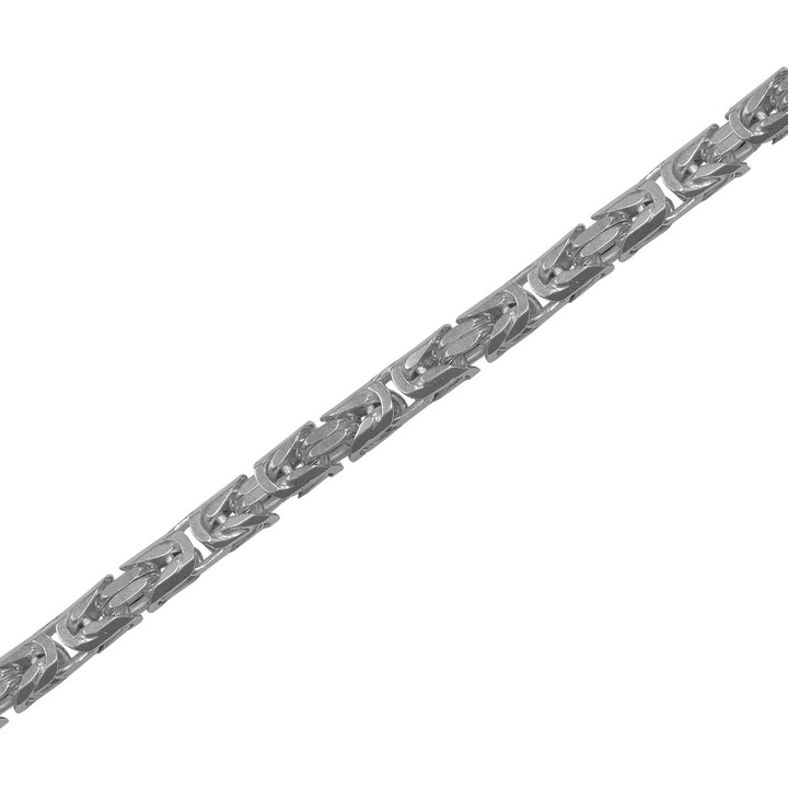 Férfi ezüst karkötő nyolc oldalú király 22 cm