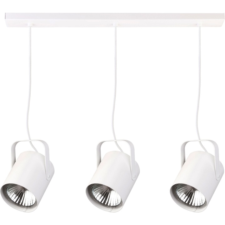 Полилей Flesz с 3 източника на светлина, Sigma, стомана, бял, E27, 60x60 см