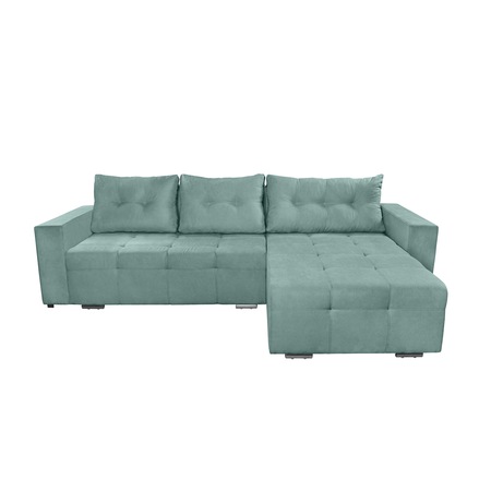 Coltar extensibil Venice, 287x169x96 cm, cu lada de depozitare, Mint